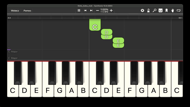 Miniatura wideo - spadające nuty